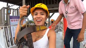”Ziplining & horny sex at home after with curvy booty Thai Girlfriend”