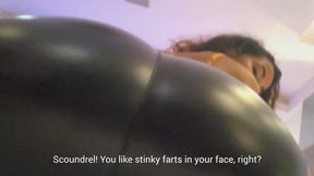 I heated the leather with my farts