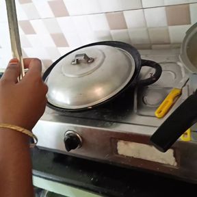 Kitchen Romance While Cooking Tamil Couple