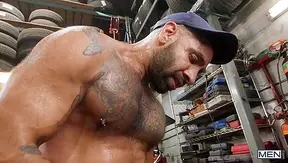 Hairy Alpha Males Mateo Zagal Chuck Conrad Collide in Raw Riding Passion – GayPornX