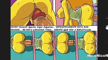 la esposa de homero le es infiel cuando este esta bebiendo cerveza