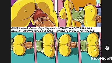 la esposa de homero le es infiel cuando este esta bebiendo cerveza