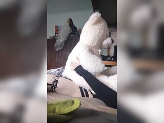 Cute Femboy desperately humps his plushie