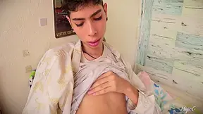 Jerking My Big Latino Cock With Oil Until I Cum A Nice Thick Load