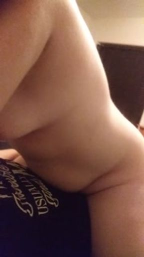 POV Your Bitch with a  big ass loves to ride strapon orgasm finish