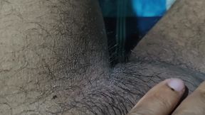 Asian Village Boy Playing Big Cock at Room