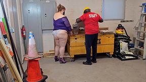 Female boss asked her maintenance man to cum inside &amp_ get her pregnant - BBW SSBBW Creampie pussy, big ass, big butt, big booty, fat girl, big fat ass, bust a nut, big tits, big boobs, huge ass