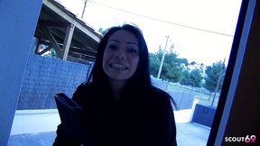 first casting with anal sex for latina beauty girl with freckles and perfect tits with cum in mouth finish