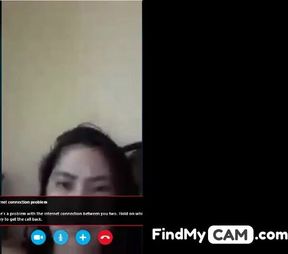 Filipina with Big Natural Tits on Skype