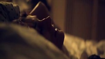 Sleaping mom is having a nightmare about a horny guy who came up to fuck her holding a knife