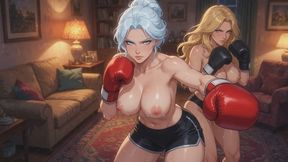 Female Boxing Stories #8: Icy Tresses and Living Room Clashes