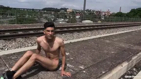 Guy Who Needs Money Badly Agrees To Swallow A Stranger's Dick Railway Tracks For Some Cash - Hunter