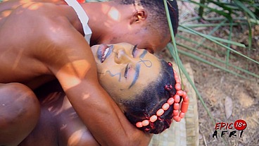 Ebony goddess swallows and squirts on my dick