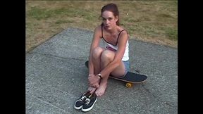 victoria 23 yr old wannabe porn model skateboard photoshoot