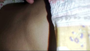 Stepbrother touches my boobs and pussy at night