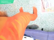 Red Boy / Body Paint / 19 Years Old Extreme Fetish Cosplay #1