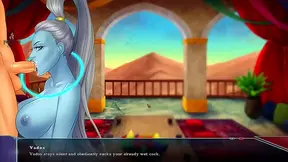 Android 18 Takes Control Riding Vados in Steamy Dragon Ball Encounter
