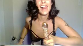 Interested in a Glass Dildo Blowjob? :)