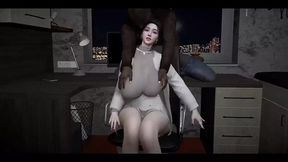 Oriental Wife Seducing with BBC Deep Inside Her Cunt&#x270C;