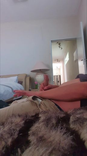 Stroking my cock until I come