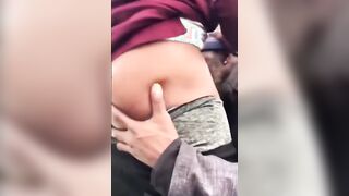 Older Black Man Sucks My Cock Outdoors for Cash88888