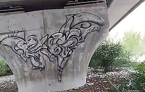 Hot slut gets fucked under the bridge and get load of cum live at sexycamx