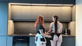 Amateur girlfriend gives sloppy blowjobs and shows off her big natural