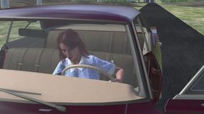 1967 Chevrolet Impala Cranking Template - Edith in Tan Loafers 1080p