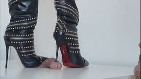 Lady Latisha - CBT Trample Board - Cesare Paciotti Stiletto Boots - FHD