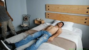 Fernando Gets Wrapped In A Blanket & Receives Merciless Foot Tickling By His Room Mate