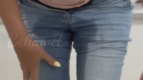 Accidente mojado en mis vaqueros