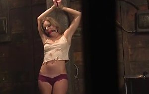 Spanish master anal fucks tied blonde