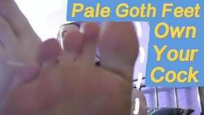 Pale Goth Feet Own Your Cock