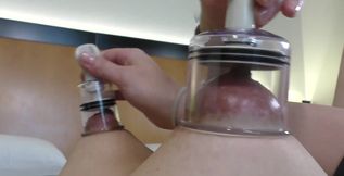 My hard dark nipples are very sensitive