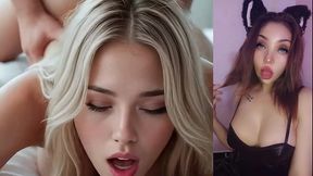 cogiendo con la hermanastra rubia su primera vez anal - masturbandome con ia