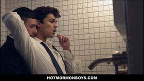 Two Hot Mormon Boys Fuck In Bathroom