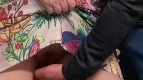 Fingering in Public Transport - No Panties Babe