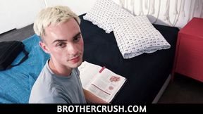 Big stepbro helps teen Joe Ex with getting to know his body and desires