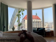 jock shows off in the penthouse in Prague