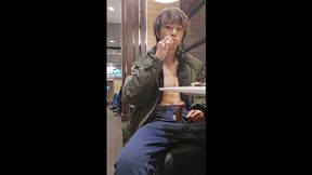 College Student 18+ Masturbating At Mcdonalds And Cum A Lot