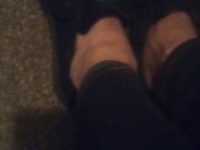 Black Dress Shoes & Cute Barefeet (No Audio)