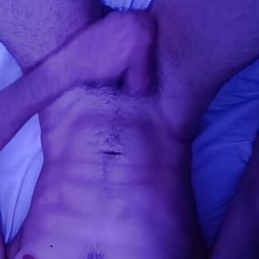 This bi-curious twink wasn&#039;t expecting to cum so hard all over his belly and struggles to clean all the mess