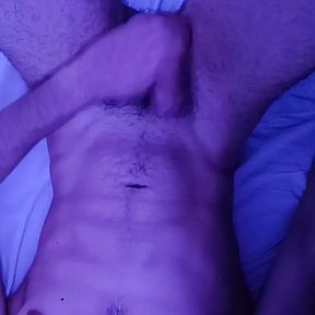 This bi-curious twink wasn&#039;t expecting to cum so hard all over his belly and struggles to clean all the mess