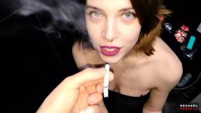Beauty Stranger Licks Dick&#x1F32D; in Club Toilet for Cigarette, Gets Fucked Hard