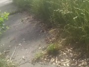 Detroit Man flashes his ass while walking down the street