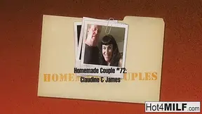 Busty Milf Claudine Fucks Her Man On Camera - Hot4MILF