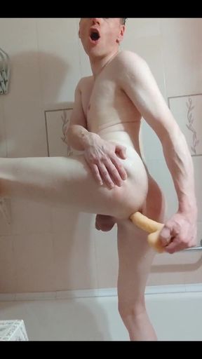 Lanatuls - Moscow Anal Slut and Whore. Hard Anal Mancunt Fucking by Dildo in Bathtube
