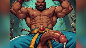 Jungle Warrior Men Fantasy Art