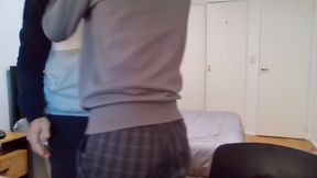 Isolated lovemaking results in creamy reunion on webcam debut