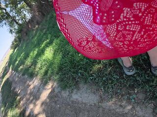 U can watch my pants throughout my fishnet costume